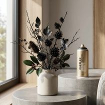 Artikel Sprühlack Schwarz Montana Gold Acryl, 400ml – Schnell Trocknend, Perfekt für DIY Projekte & Dekoration