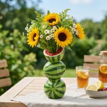 Artikel Vase Wassermelone Keramikvase Sommerdeko Keramik H22cm Dekoideen Blumentopf