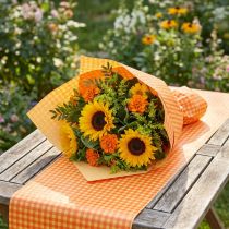 Artikel Manschettenpapier 37,5cm Hellorange Karo 100m
