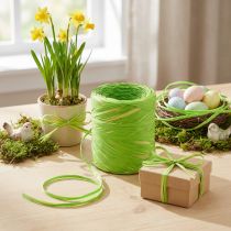 Artikel Raffia-Band Grün Gelb Geschenkband Bast 200m