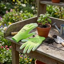 Artikel Kixx Nylon Gartenhandschuhe Gr.8 Hellgrün, Limette