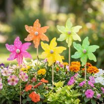 Artikel Windrad Kinderparty Outdoor Deko Punkte 12er Set Ø8,5cm