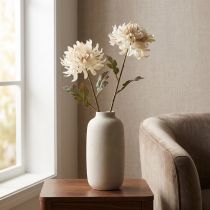 Artikel Chrysanthemen Künstlich in Creme, Elegante Dekoblumen für Innenräume und Events, 72cm, 2er-Set