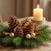 Artikel Maritima Zapfen Creme-Vanille gemischt 5-18cm 25 St