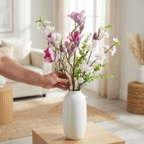 Artikel Kunstblume Magnolienzweig, Magnolie Pink Rosa 92cm