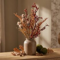 Artikel Kunstpflanzen Herbstdeko Disteln Beeren Farn 65cm Bund