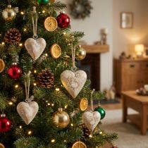 Artikel Holzherz Christbaumschmuck 4,5cm 36 St
