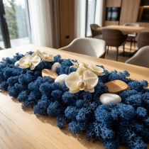 Artikel Deko Moos Blau Trockenmoos zum Basteln Gefärbt 500g