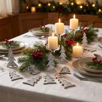Artikel Glitzernder Tannenbaum zum Streuen 4cm 48 St