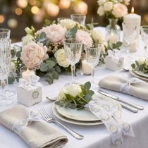 Artikel Organzaband Weiß 40mm 15m Hochzeit Deko Geschenk Floristik