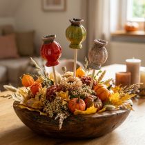 Artikel Keramik Blumenstecker Mohn Garten Deko 6 Stück Bunt Ø3,5cm