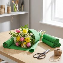 Artikel Blumenkrepp Grün B10cm Grammatur 128g/qm L250cm 2 St