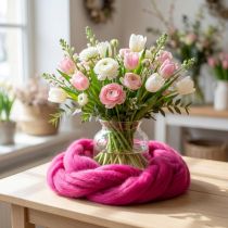 Artikel Hochwertige Filzwolle aus reiner Wolle 2m Pink für kreative Dekorationen