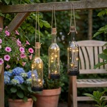Artikel Solarleuchten Outdoor LED Flaschen 3er Set Ø7,5cm H31cm Gartenbeleuchtung