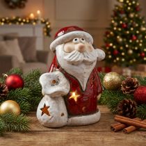 Artikel Weihnachtsmann Deko Teelichthalter Weihnachten H15cm