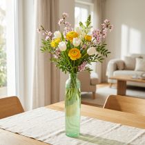Artikel Glasvase Grün Ø6,5 cm Höhe 30 cm für Floristik und Dekoration