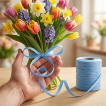 Artikel Kräuselband Blau 10mm 100m Nachhaltig Geschenkband Dekoration