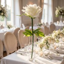 Artikel Künstliche Rose Weiß 92cm – Elegante Dekoblume für Wohnräume und Events
