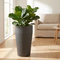 Artikel Bodenvase Kunststoff Anthrazit Ø28cm H46,5cm für Floristen und Blumengeschäfte