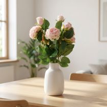 Artikel Kunstrosen Rosa Künstliche Rosen Dry Look 53cm 3St