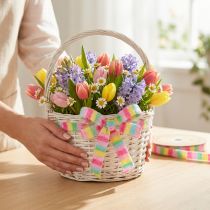 Artikel Geschenkband Frottee Dekoband Bunt gestreift 10mm 10m kreativ vielseitig hochwertig