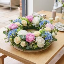 Artikel Steckschaum Kranz auf Holzplatte 38cm für kreative Floristik - 2er Set