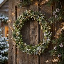 Artikel Weihnachtskranz Trockenkranz Eiche Kardendistel Ø45cm