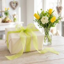Artikel Schleifenband Punkte Muster für dekorative Geschenkverpackung 1,5cm 20m