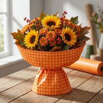Artikel Manschettenpapier 25cm 100m Orange Karo