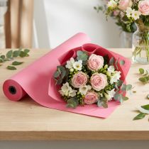 Artikel Manschettenpapier Blumenpapier Seidenpapier Pink 25cm 100m