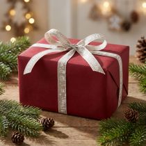 Artikel Weihnachtsband Merry Christmas Band Beige 15mm 20m