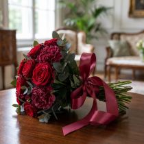 Artikel Geschenkband Taftband Dekoband Bordeaux 25mm 50m für Floristen & Dekorationen