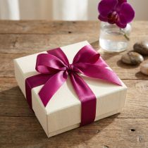 Artikel Geschenkband Taft 15mm x 50m Berry für floristische Dekoration