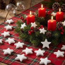 Artikel Deko Sterne Weiß Glitter Streudeko Weihnachten 4/5cm 36 St