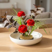 Artikel Blumenigel rund Messing für Blumengestecke und Ikebana