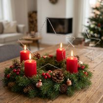 Artikel Drahtstern Wellenring Weihnachten Kränze Dekoration 30cm 10 St