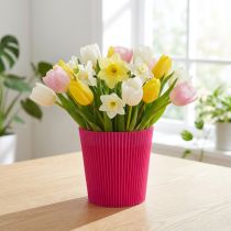 Artikel Plisseemanschetten Cerise 12,5cm 100 St.