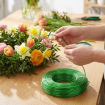 Artikel Aluminiumdraht 2mm 60m Apfelgrün Blumen Schmuck Deko