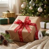Artikel Geschenkband, Schleifenband Weihnachten, Weihnachtsband Merry Christmas 25mm 18m