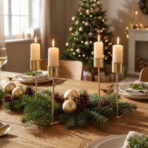Artikel Kerzenständer, Kerzenhalter Adventskranz 26cm H14,5cm