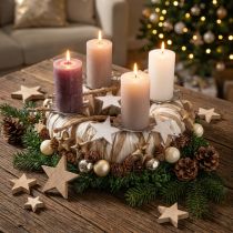 Artikel Holzsterne Deko Streudeko Weihnachten Natur 3/5/7cm 29 St