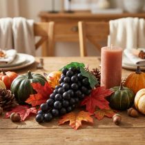 Artikel Deko Weintraube Schwarz 22cm Kunstobst Realistisch Herbstdeko Schaufenster Restaurant