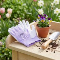 Artikel Kixx Gartenhandschuhe Gr.7 Weiß, Flieder