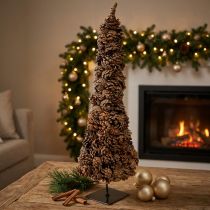 Artikel Rustikaler Zapfen Tischweihnachtsbaum 60cm – Natürliche Weihnachtsdeko aus Kiefernzapfen