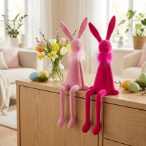 Artikel Polyresin Osterhase Kantenhocker 36cm Dekoration für Sideboard und Regal