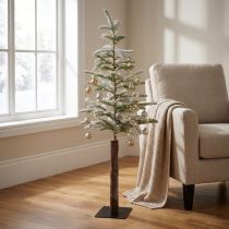 Artikel Kunsttanne Schneeeffekt Winterzauber Dekobaum Metallfuß 115cm