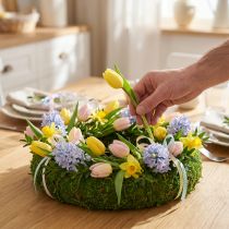 Artikel Mooskranz 20 cm mit Styroporkern, 4er-Set – Ideale Basis für kreative florale Dekorationen