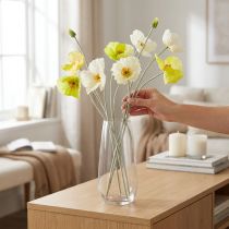 Artikel Künstliche Mohnblumen 95 cm Gelb für Wohn- und Bürodekoration