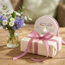 Artikel Geschenkband Karo Violett 15mm 20m