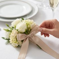 Artikel Taftband Beige 50m Verschiedene Breiten Schmuckband